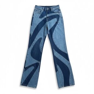 Jaded London Jeans Jaded Man & Curly Fry Slouchy Boyfriend Fit Size 25 NEW